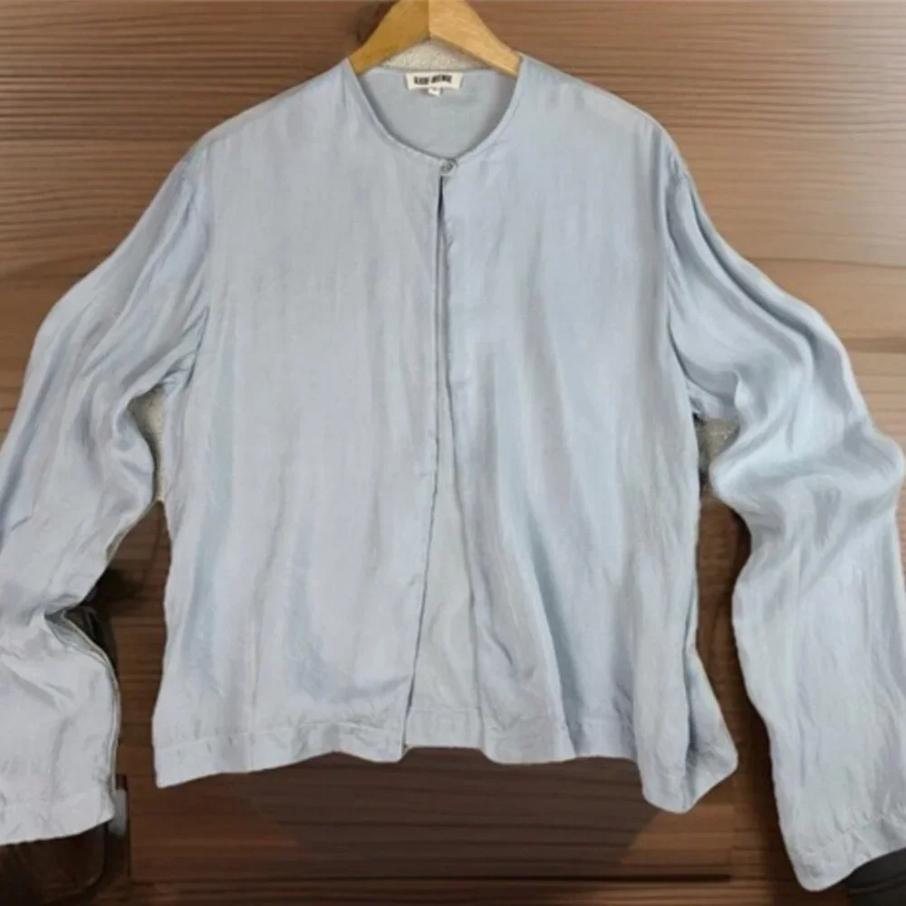 Djerf Avenue Dream Cardigan In Baby Blue - Picture 2 of 2